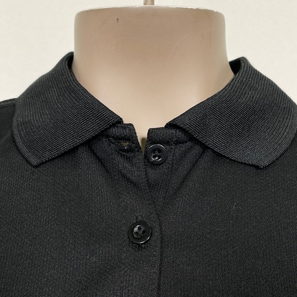 Lexus Embroidered Logo Clique Black Pique Polo Shirt Women's MEDIUM - Picture 3 of 12
